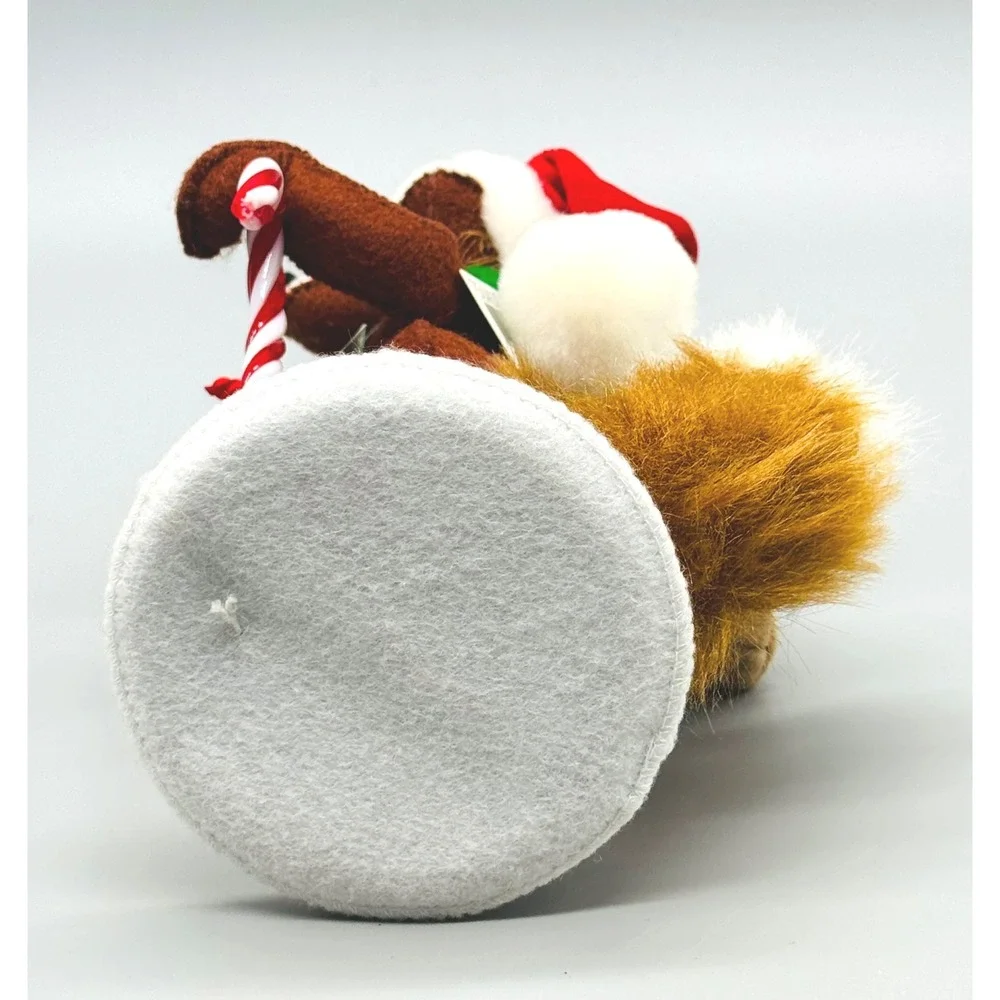 Annalee Candycane Fox Christmas Holiday Decor 751410 7 Inch Felt Doll 2010